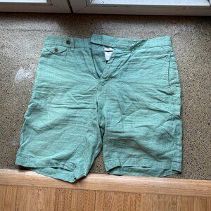 Polo Ralph Lauren Vintage Linen Shorts – Size 32, Pistachio Green